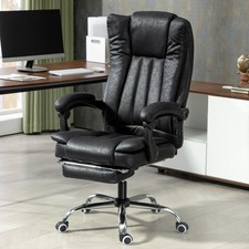 Executive Office Chair Computer Swivel Chair for Home with Arm, Footrest