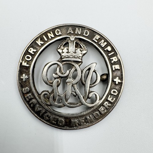 Genuine ww1 silver war badge - genuine,