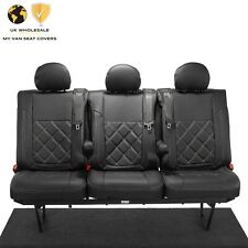 VAUXHALL OPEL VIVARO CREW CAB REAR SEAT COVERS LEATHERETTE (2014-2019) 1028