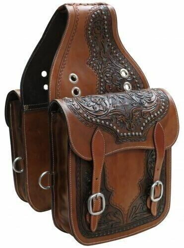 Leather western horse saddle - western,