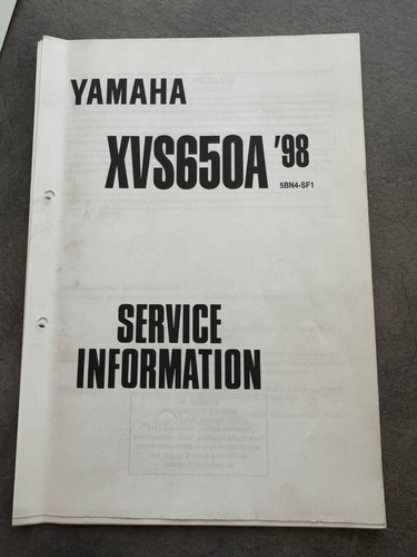 Yamaha xvs650a 1998 workshop - yamaha,