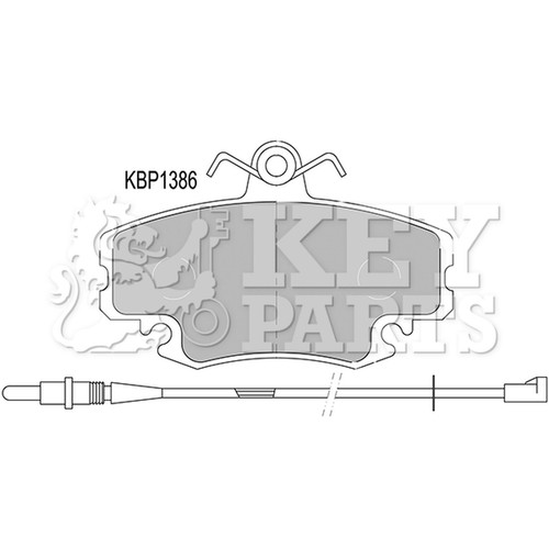 Brake pads set for - set, peugeot