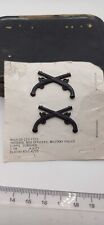 Pair US Army Military Officers Military Police MP Collar Badges Insignia Subdued
