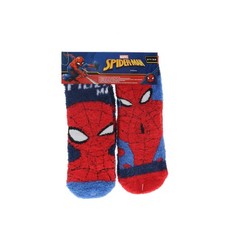 Spiderman Slipper Socks Boys Marvel Gripper Socks  2 Pack 3 Sizes 2 Pair