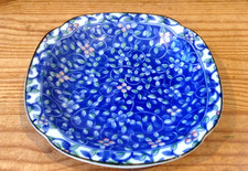 VINTAGE CERAMIC FLORAL SOAP DISH