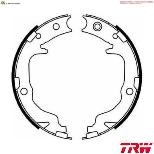 Brake shoe set parking - shoe,