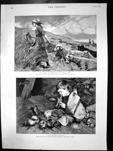 Original old antique - antique, print