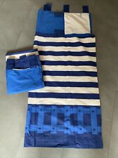 110 Cm Across X 135 Cm Drop Pair Of Tab Top Curtains Lined From Next Train Theme