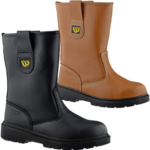 Mens leather fur lined - lined, rigger