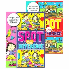 A4 Spot the Difference Activity Book - Puzzle Books Kids Children Fun Journeys