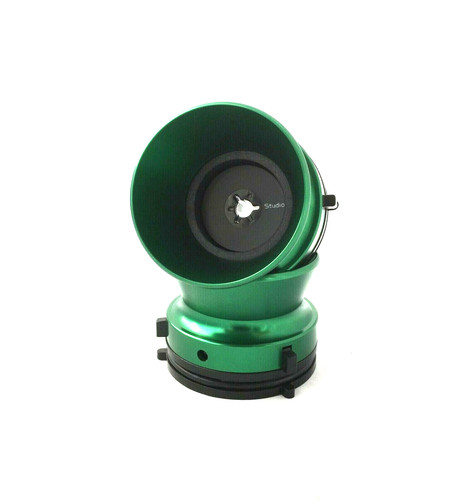 Green aluminium nab hub - green,