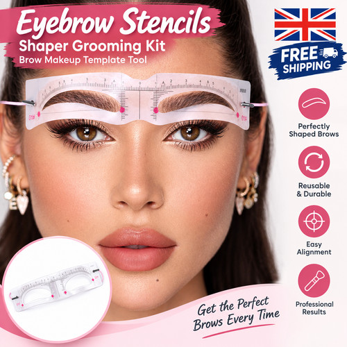 10x eyebrow stencils shaper - eyebrow,