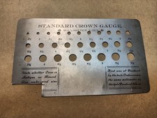 Vintage Watchmaker's Standard Crown Measuring Gauge Watch Crown Gauge 