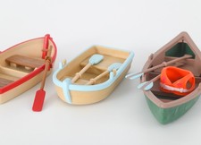 Sylvanian Families Boat Canoe Kayak Rowing Canal. Miniature Boat Calico Critters