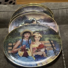 5) Sisters Share Plates  Bradford Exchange Lot Of 5 By Chantial Poulin