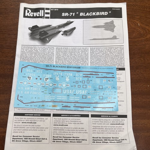 Revell 71 blackbird - 1:72, sr-71