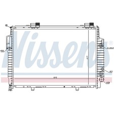 1X NISSENS RADIATOR ENGINE