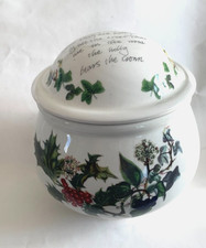 Portmeirion The Holly and The Ivy Lidded Pot Jar Sugar Bowl Ginger Jar