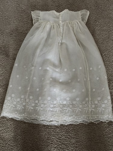 Vintage cream christening gown - vintage,