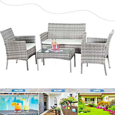 4 Piece Rattan  Outdoor Garden