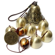 6 Copper Bell Wind Chimes –