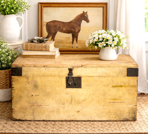 Rustic hand painted antique - painted,