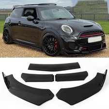 Front Bumper Lip Splitter Gloss Black Fit For MINI COOPER R53 R56 R58 R60 F56