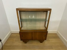 art deco glass display cabinet