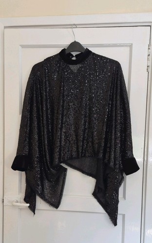 Zara black sparkle velour - sparkle,