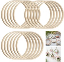 Pack of 16 Bamboo Floral Hoop
