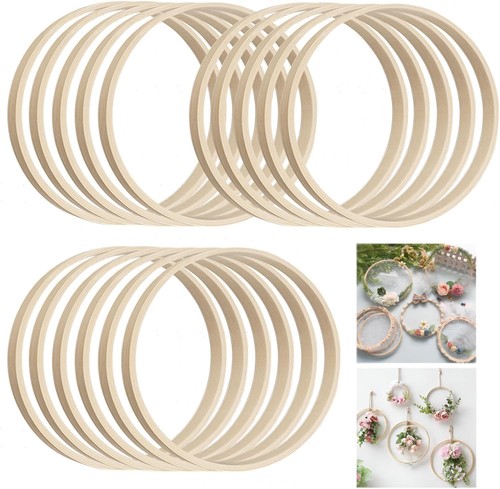 Pack bamboo floral hoop - 16,