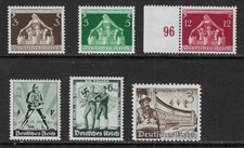 GERMANY - 1936/40 - THIRD REICH - SELECTION 6V - ALL MNH ** - LOT 21