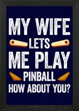 Pinball Table Pinball Framed