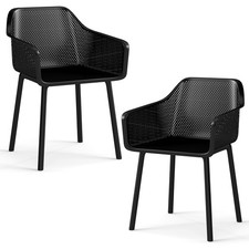 Set of 2 Modern Plastic Dining