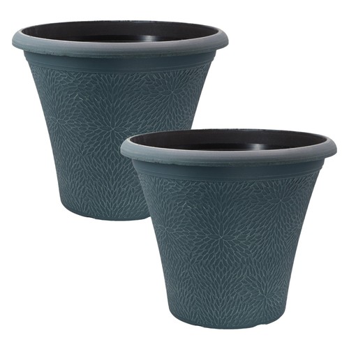 Tall planter 2pc - planter, indigo