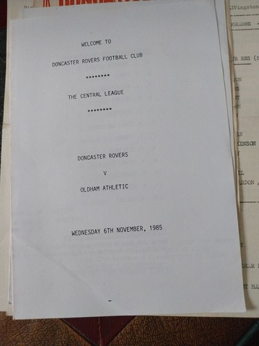 Doncaster rovers reserves - doncaster,