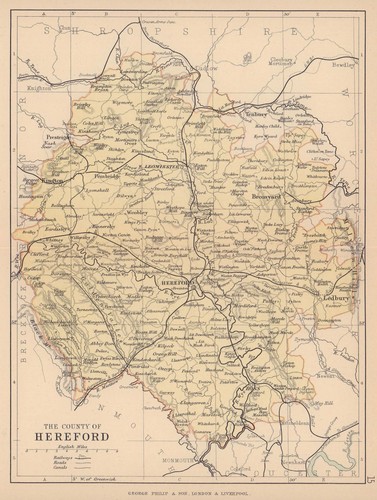 Herefordshire antique county - antique,