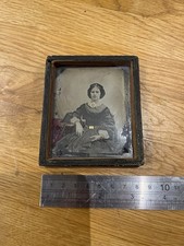  ANTIQUE AMBROTYPE PHOTOGRAPH WOMAN~VICTORIAN WOMEN/BEAUTY 1860