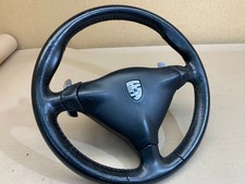 PORSCHE 911 996 3 SPOKE BLACK TIPTRONIC STEERING WHEEL FLAPPY PADELS R170