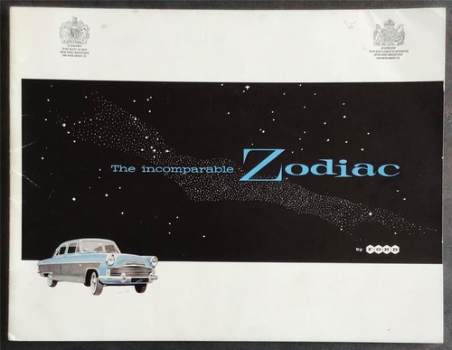 Ford zodiac car - sales, brochure