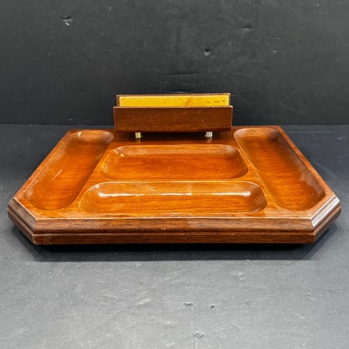 Vintage swank wood valet tray - vintage,
