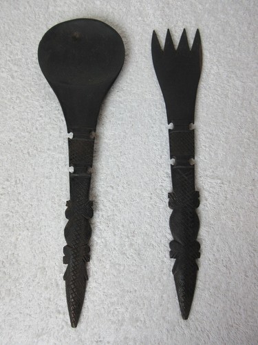 Vintage african dark wooden - dark,