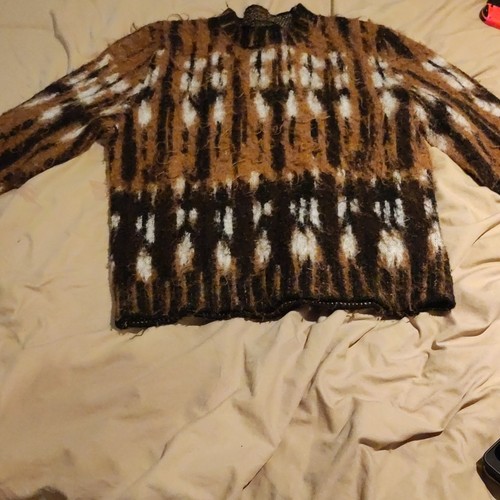 Women geometric knit mock - knit,