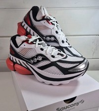 Saucony GRID NXT White Red Sneakers S70797-1 Men's Size 10.5 Uk Brand New In Box