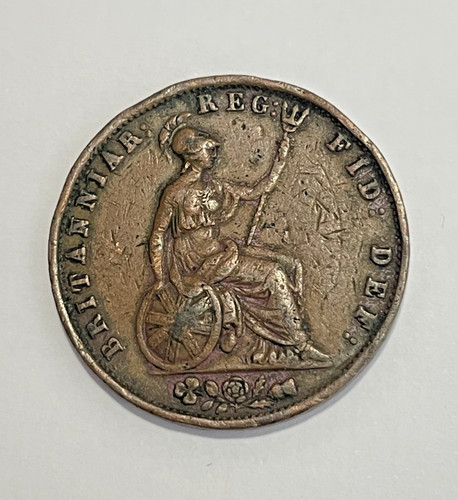 1854 victoria half penny - 1854,