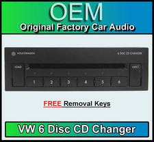 VW Passat 6 CD changer, 6 Disc CD player for Gamma / Beta Cassette player radio