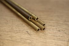 Brass Tube  1/8",3/16"&1/4" OD  x 26 G and 3/16" OD x 21 G. 5 or 10 x 300mm Long