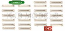 BNIB N Gauge PECO SL-310 Rail Joiners, Nickel Silver Fishplates (24 pk)