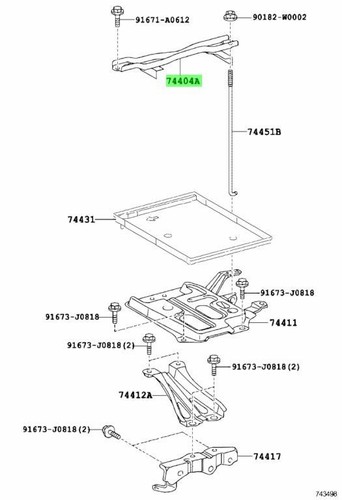 Genuine toyota battery clamp - battery,