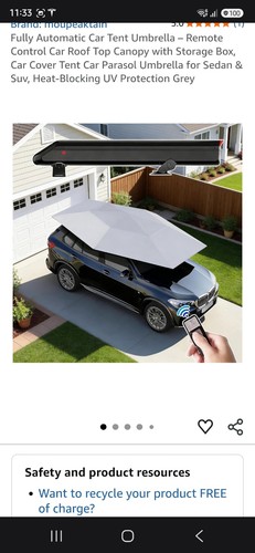 Car umbrella cover for whole